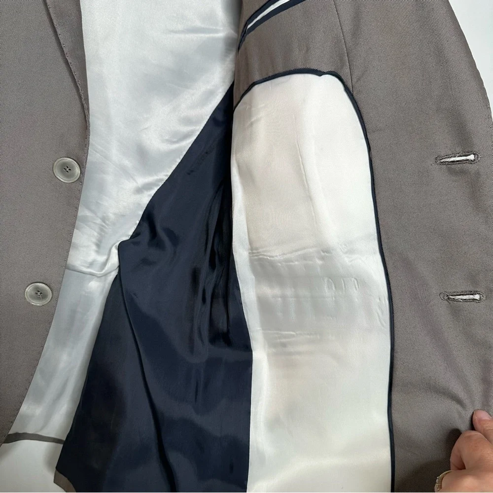ZARA MAN Greige Two Button Blazer Sport Coat Size 38